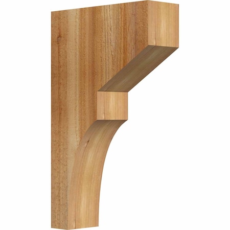 Ekena Millwork Monterey Rough Sawn Corbel, Western Red Cedar, 4"W x 12"D x 20"H COR04X12X20MON00RWR